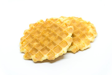 waffles isolated on white background