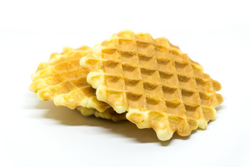 waffles isolated on white background