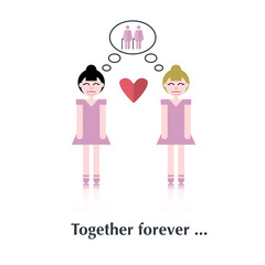 Lesbians family isolated