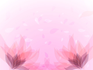 Abstract background with pink flowers