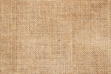 Sackcloth or burlap background with visible texture  copy space for text and other web  print design elements. - obrazy, fototapety, plakaty