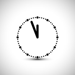 Clock Icon. Watch Vector Illustration.