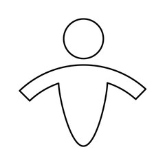 human silhouette isolated icon vector illustration design