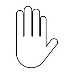 hand human index icon vector illustration design