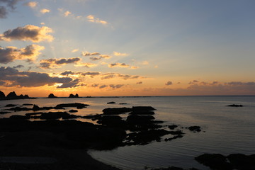 荒船海岸の夜明け