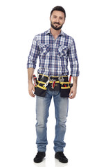 Handyman with toolbelt