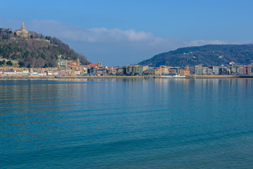 Fototapeta premium The Concha bay in San Sebastian, Spain