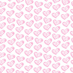 seamless heart pattern and background vector illustration