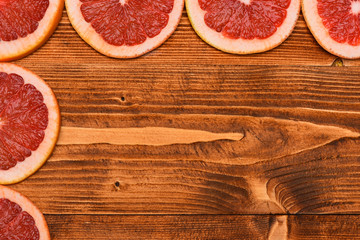 set of grapefruit slices