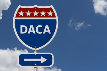 DACA USA Interstate highway sign