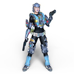 女性サイボーグ