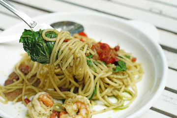 delicious italian spaghetti