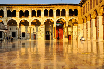 Ummyad Mosque at sunset, Damascus, Syria