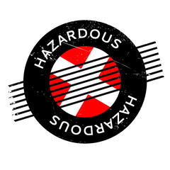 Hazardous rubber stamp