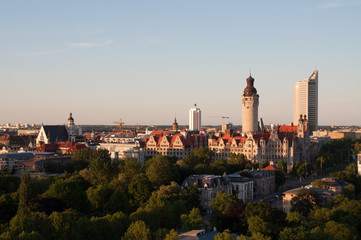 Skyline of Leipzig