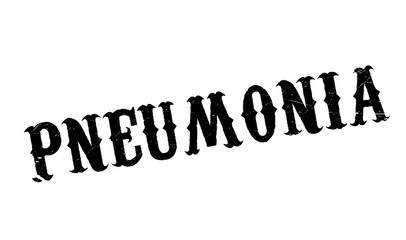 Pneumonia rubber stamp. Grunge design with dust scratches. Effects can be easily removed for a clean, crisp look. Color is easily changed.