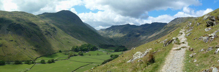 Grisedale Valley in The Lake District, Cumbria, England, UK