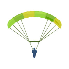 Parachute vector illustration fly