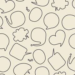Speech bubbles seamless pattern