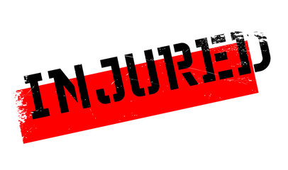 Injured rubber stamp