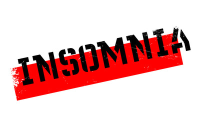 Insomnia rubber stamp