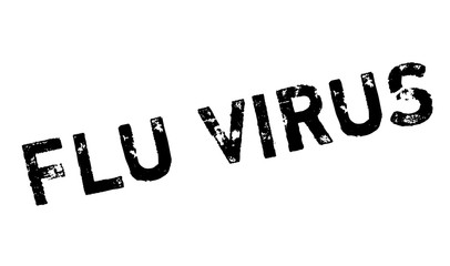 Flu Virus rubber stamp