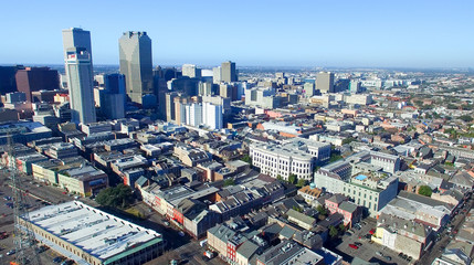 NEW ORLEANS, LA - FEBRUARY 2016: Aerial city view. New Orleans a