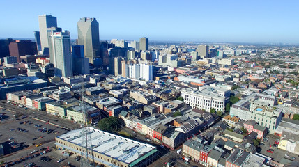 Fototapeta premium NEW ORLEANS, LA - FEBRUARY 2016: Aerial city view. New Orleans a