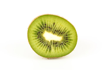 Naklejka na ściany i meble whole and sliced kiwi, healthy food, tropical fruit