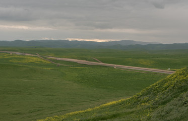 San Joaquin Valley in early spring