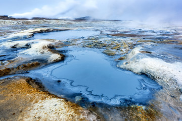 Hverir Steam vents in Iceland