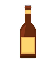 beer bottle drink pour vector illustration eps 10
