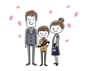 卒業式イメージ：男の子
