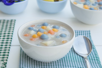 Prepare  cook Thai dessert Balls