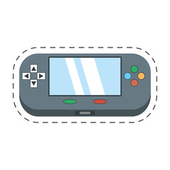 video gamepad portable technology vector illustration eps 10