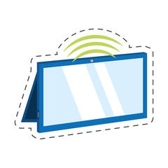 tablet connection technology mobile vector illustration eps 10