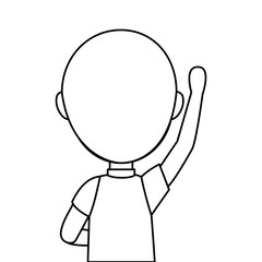 man avatar character isolated icon vector illustration design