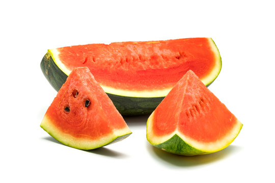 Parts of fresh watermelon