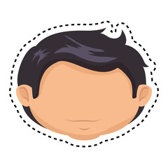 man avatar character isolated icon vector illustration design
