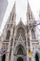 Saint Patrick New York Cathedral close up.