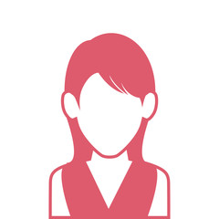 woman avatar character isolated icon vector illustration design