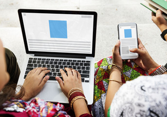 Web Design Template Copy Space Concept