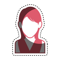 woman avatar character isolated icon vector illustration design