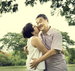 Obraz premium Senior Couple Leisure Outside Concept