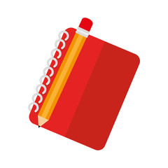 notebook school isolated icon vector illustration design
