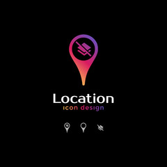 no file icon. location icon for map