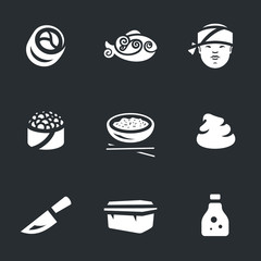 Vector Set of Sushi.