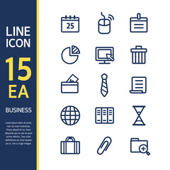 비즈니스 라인 아이콘