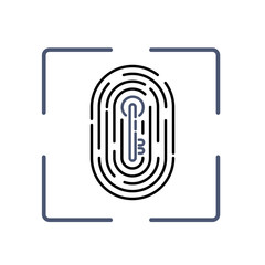 fingerprint with key pattern inside