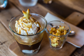 Coffee Affogato, Espresso coffee.